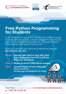 Cisco NetAcad Python Programming @ CompetenceCentre